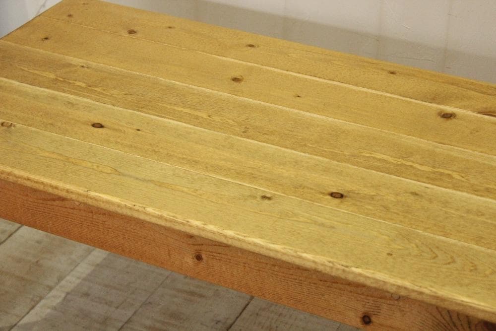 ハンドメイド　ソファテーブル90　ローテーブル　アンティーク風