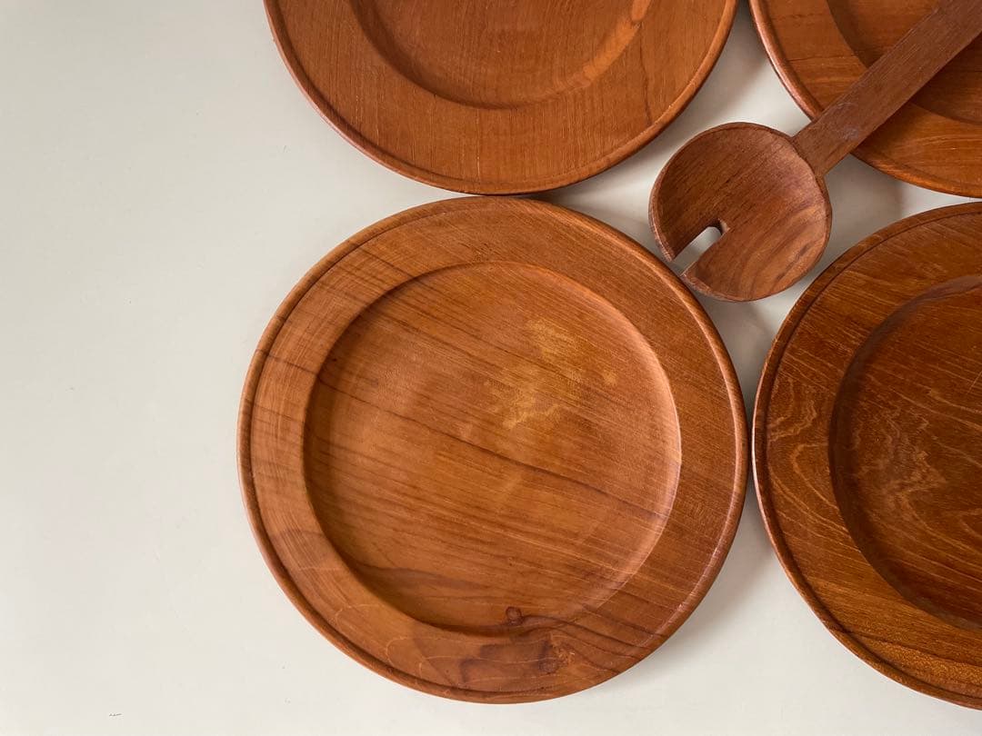美品◎USA購入 ビンテージ チークプレート4枚セット