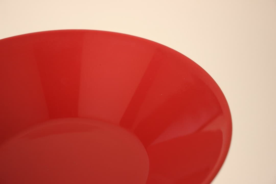 　イッタラ　ティーマ　ネイビー×レット　プレート・ボウル