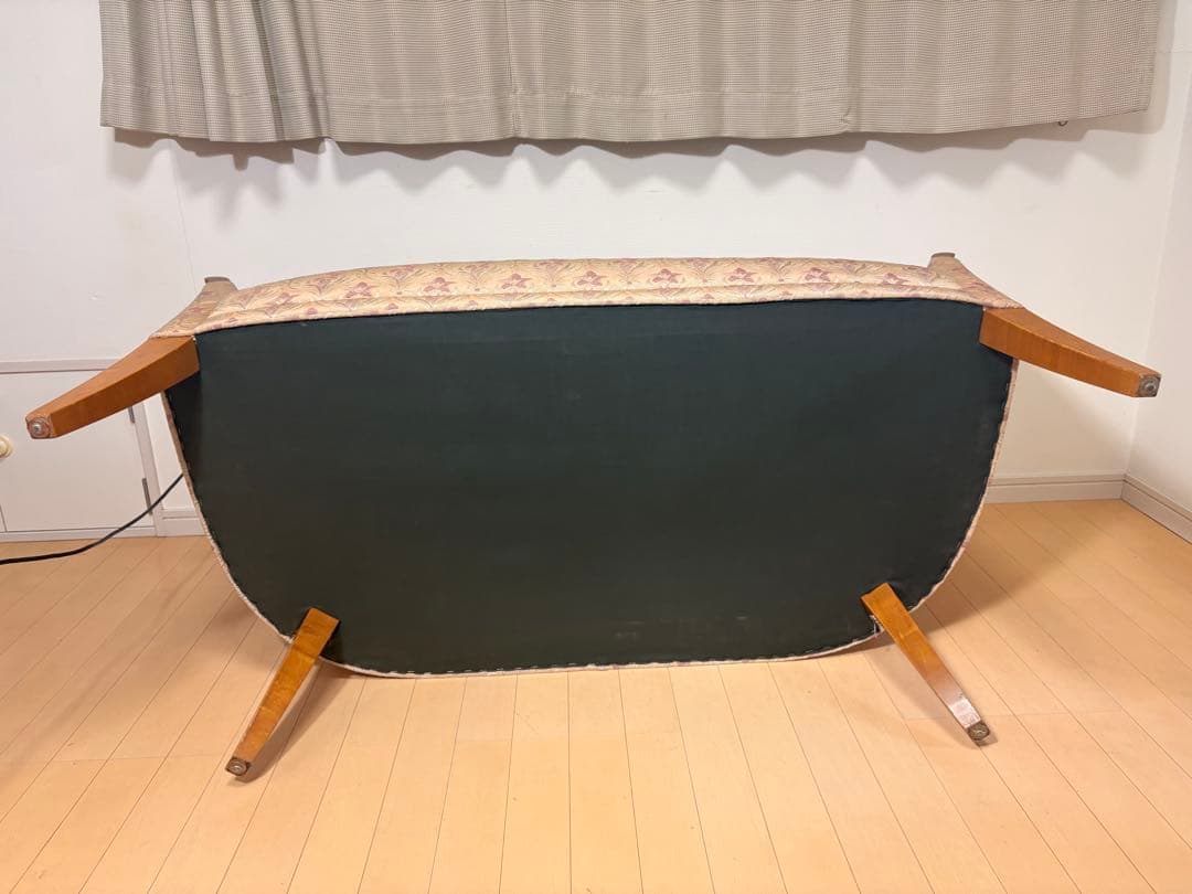 クラシック　花柄　2人掛けソファ