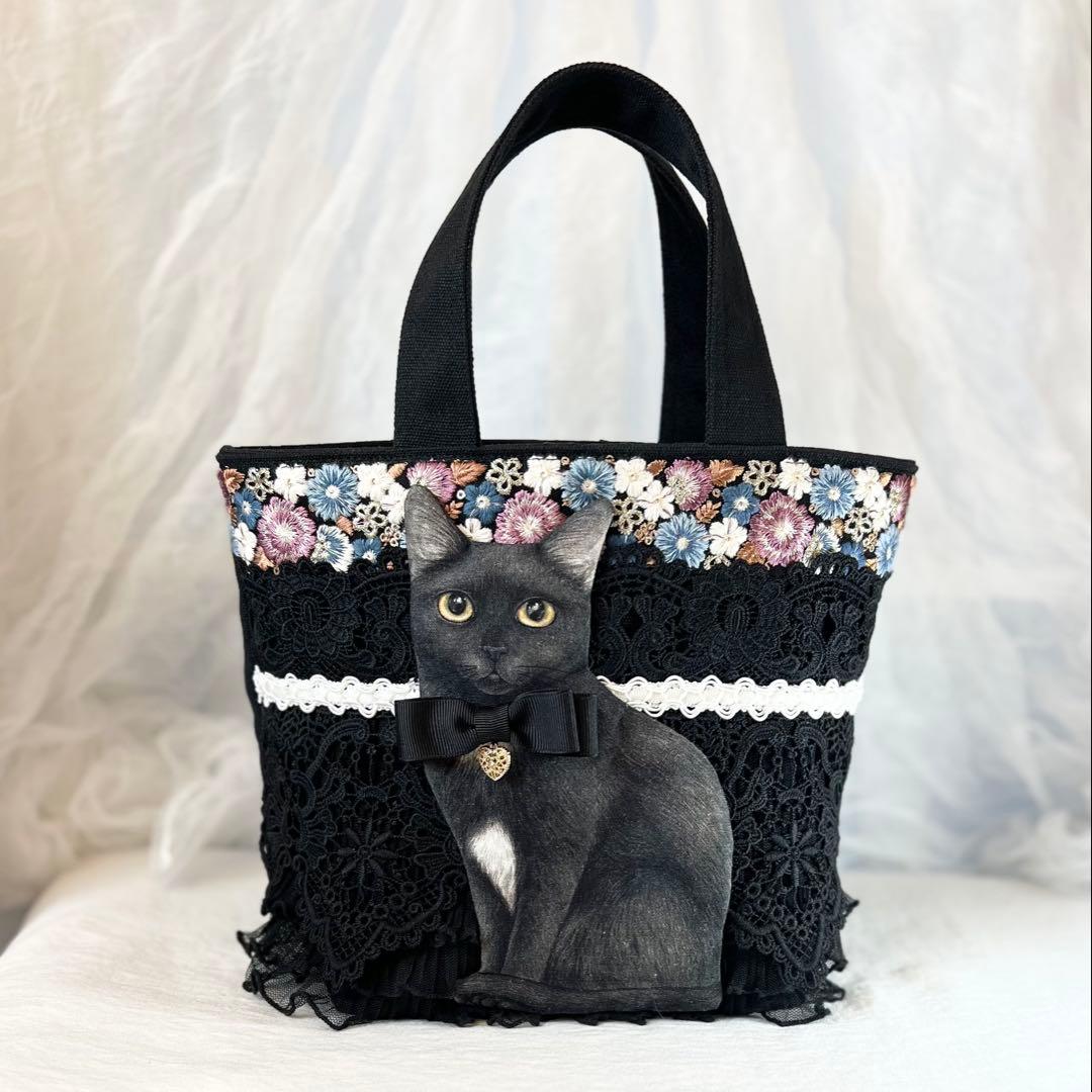 ゆ*ら様 インド 刺繍 リボン ミニ トート バッグ フリル コヤンイサムチョン