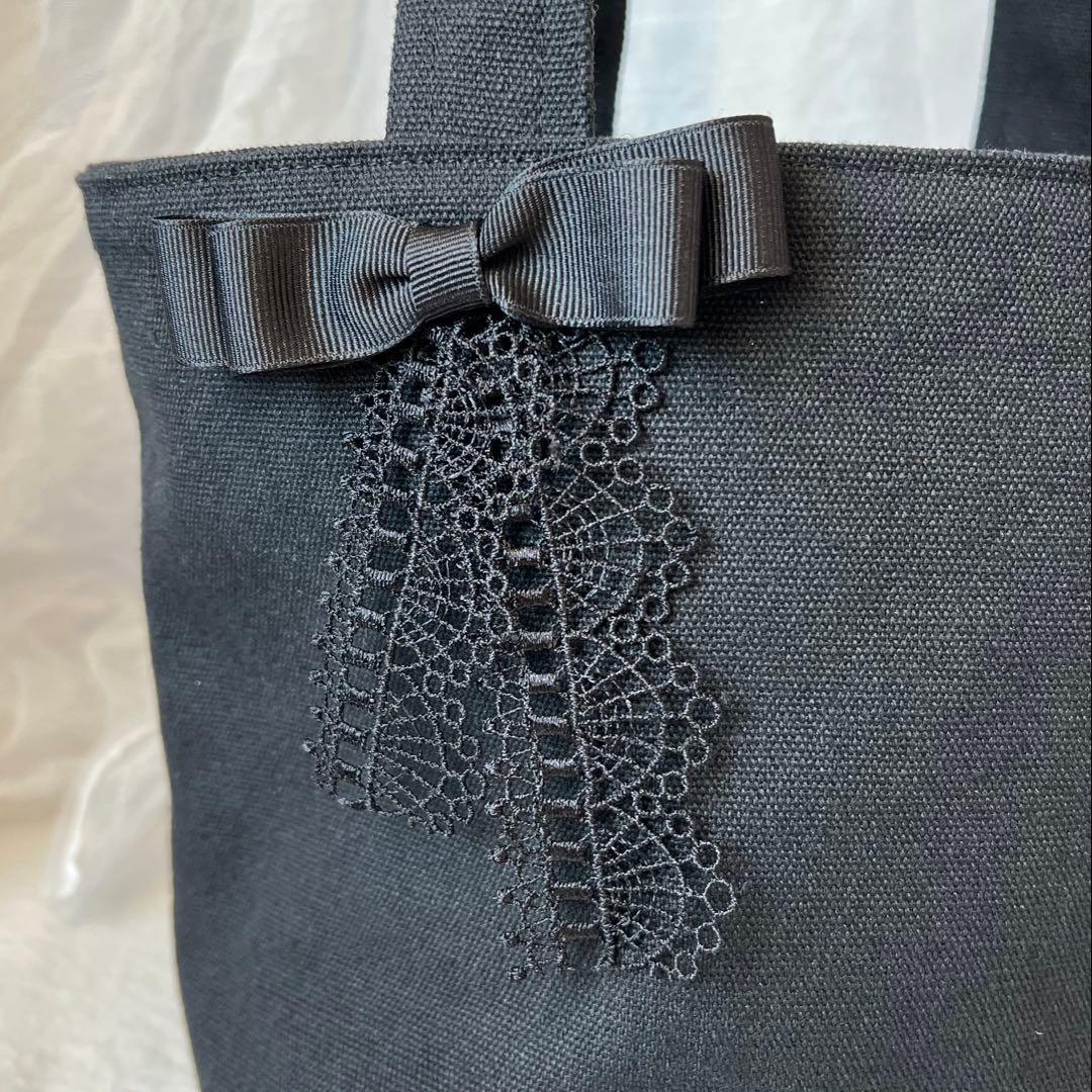 ゆ*ら様 インド 刺繍 リボン ミニ トート バッグ フリル コヤンイサムチョン