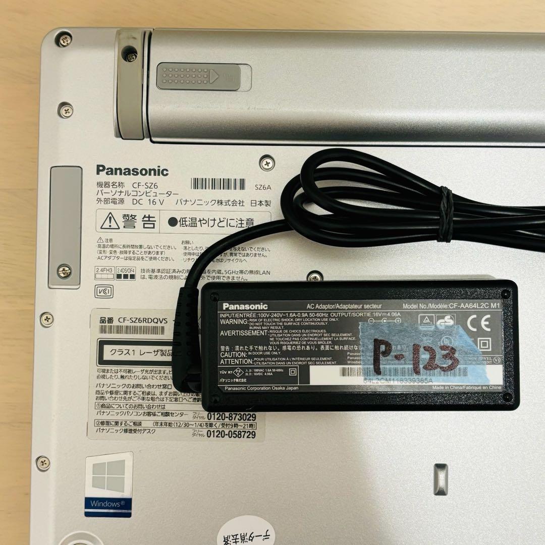 レッツノート PC Windows11 SSD DVD オフィス付き P-123