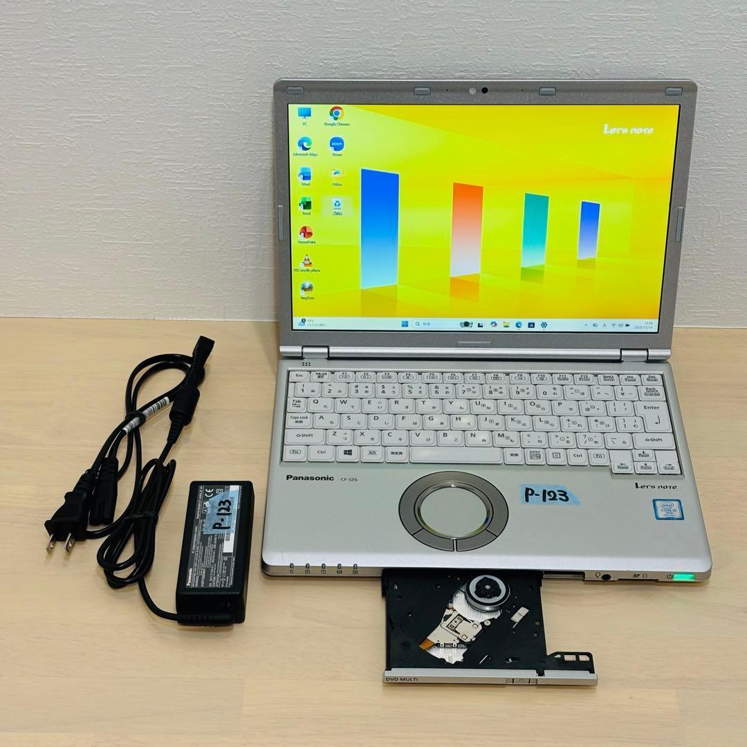 レッツノート PC Windows11 SSD DVD オフィス付き P-123