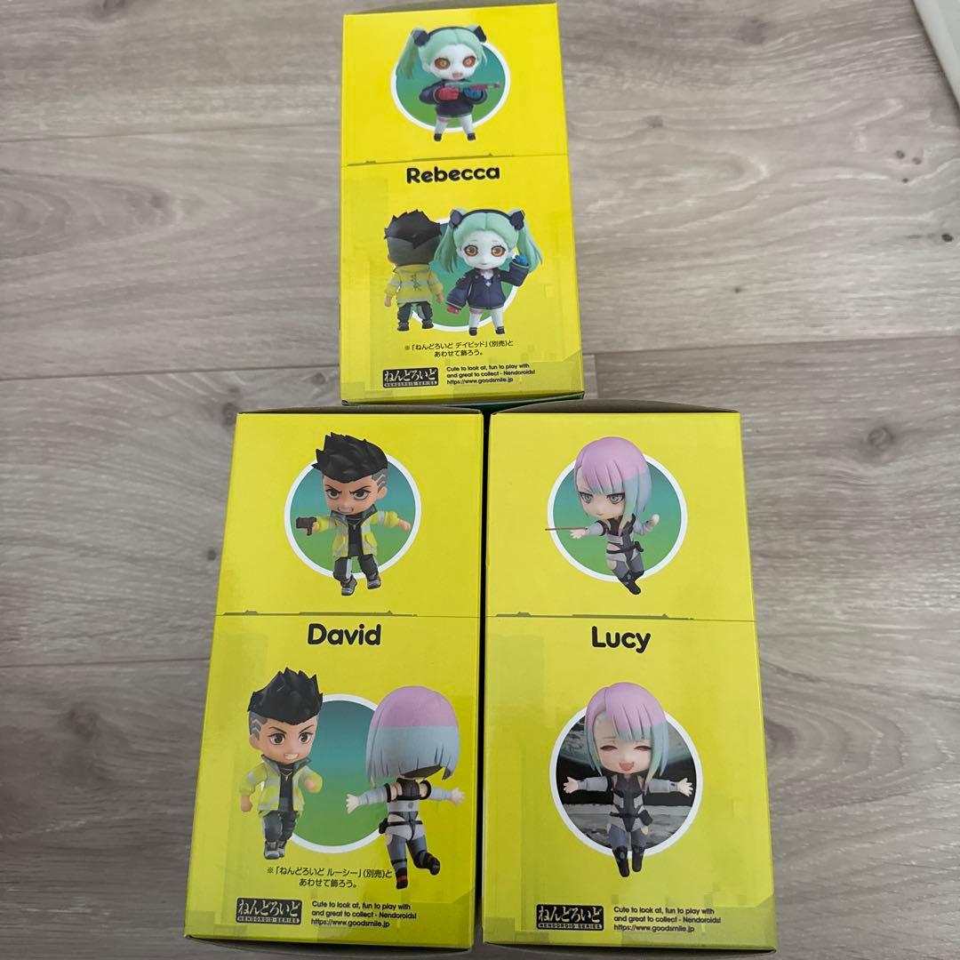 新品未開封　ねんどろいど デイビッド　ルーシー　レベッカ