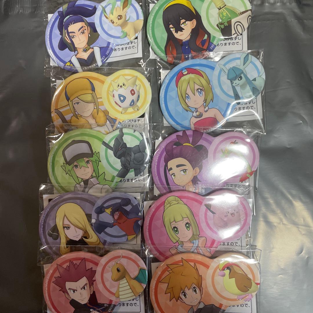 ポケモンマスターズEX ポケモン＆トレーナー缶バッジ 2 全10種