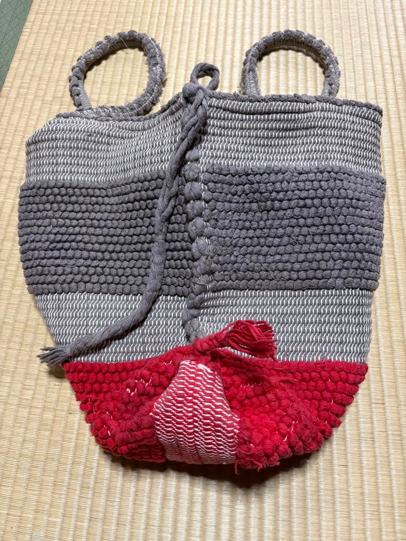 Antonello ストライプデザイン トートバッグ