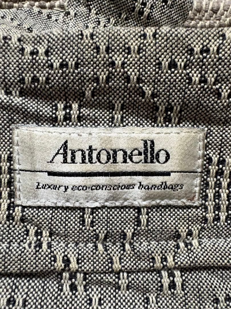 Antonello ストライプデザイン トートバッグ