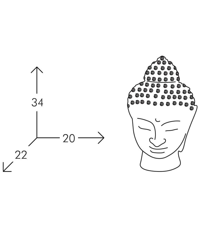 SLIDE Design：Buddha ランプ - 白