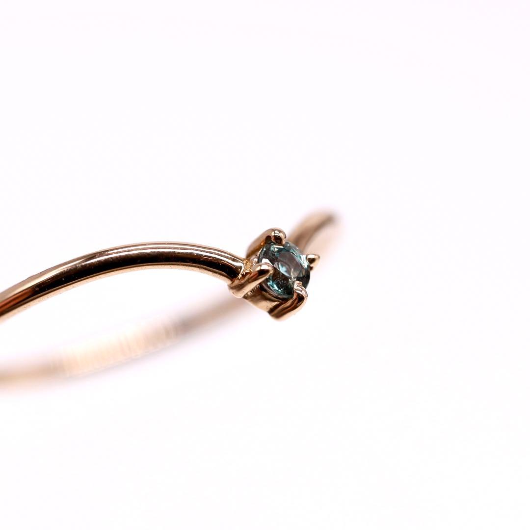 【天然アレキサンドライト】リング 0.07cts ルース 宝石