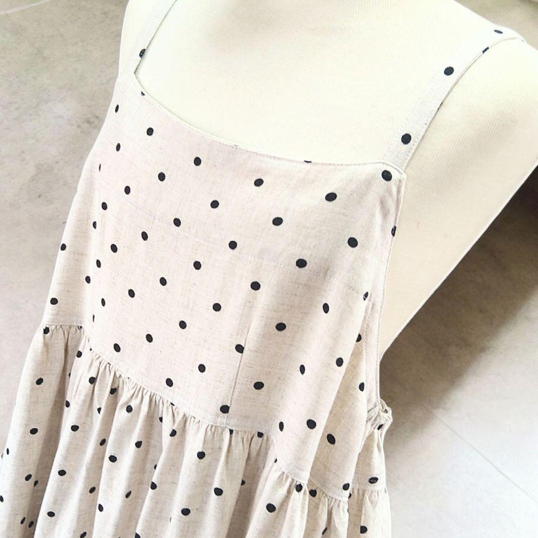 りりり様 ☆Handmade☆ チュニックエプロン　肩フリルエプロン