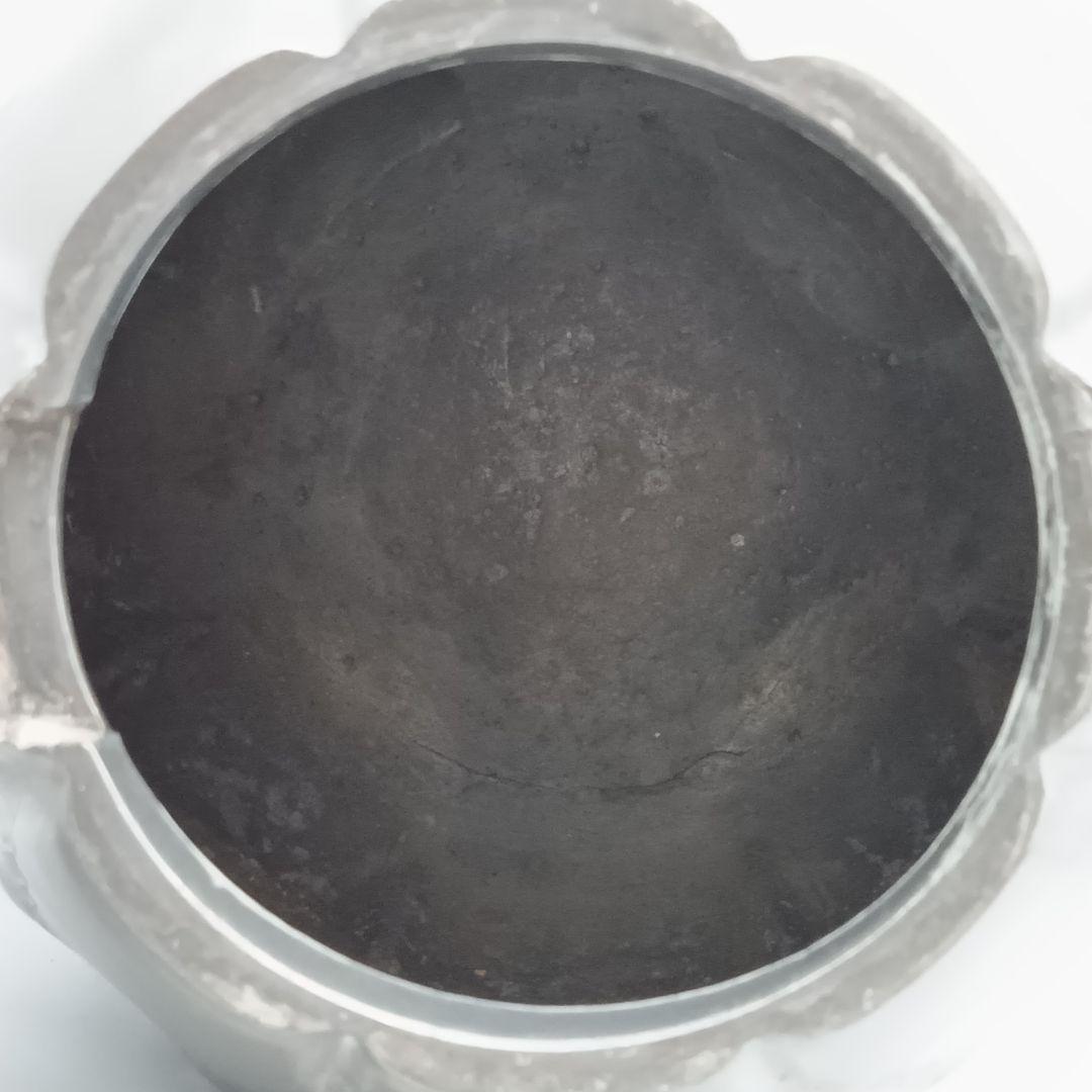 イギリス アンティーク ピューター製 ティーポット パンプキン型 1930年代