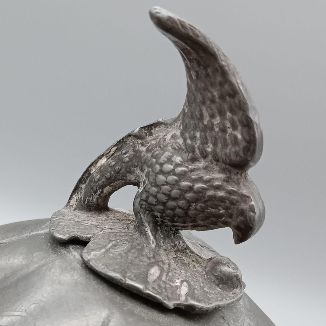 イギリス アンティーク ピューター製 ティーポット パンプキン型 1930年代