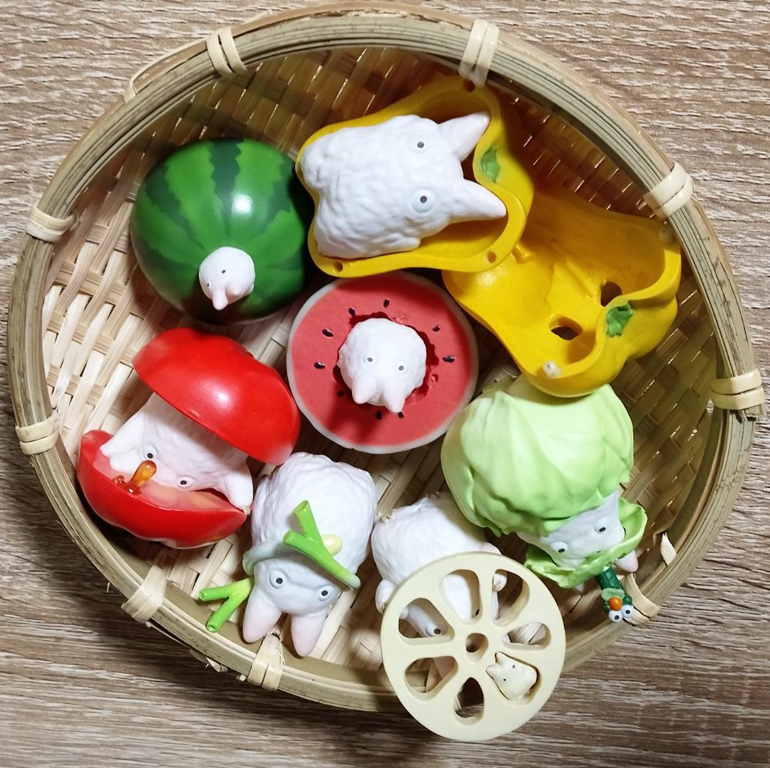 となりのトトロ☆夏野菜フィギュア☆ コンプリートセット 全6点シークレット1点