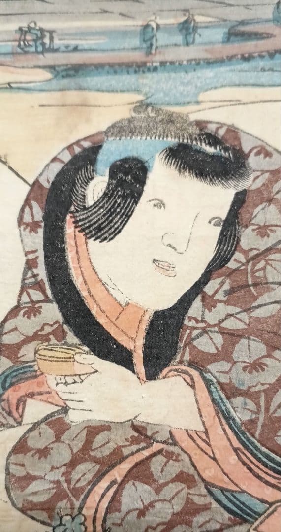 浮世絵版画、四季の詠おさな遊、渓斎英泉画、文政頃（1818～1829)出版