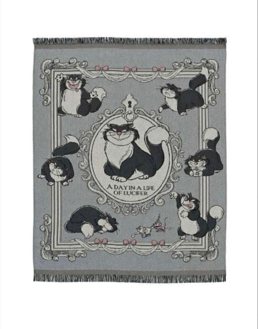 ルシファー、ジャック＆ガス ブランケット大判 DISNEY CATDAY2026