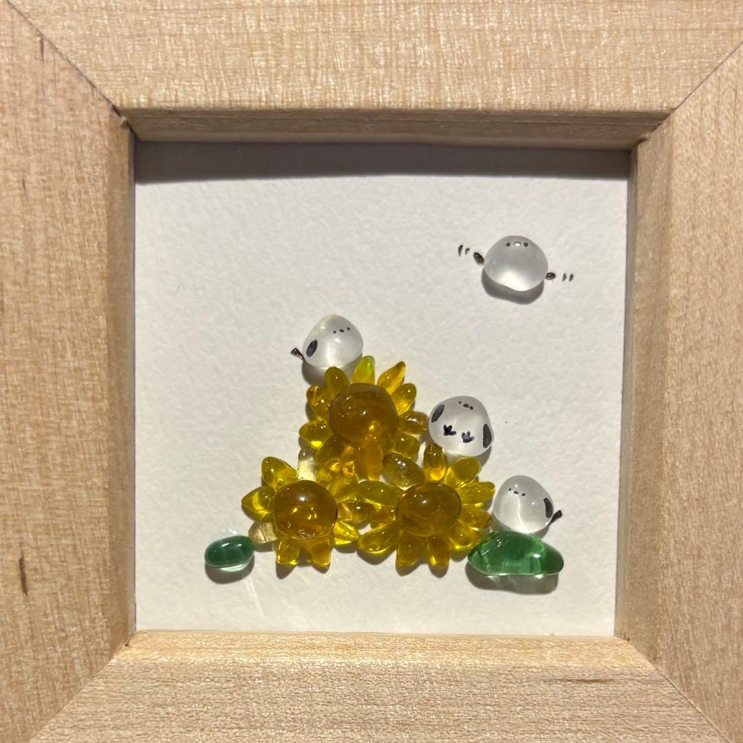 白いんこ♡シーグラスアート　オーダー