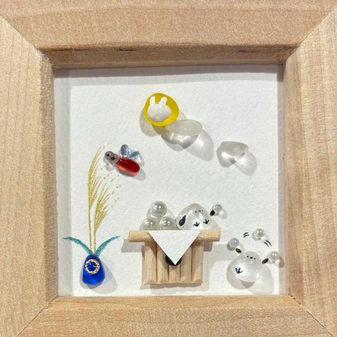白いんこ♡シーグラスアート　オーダー