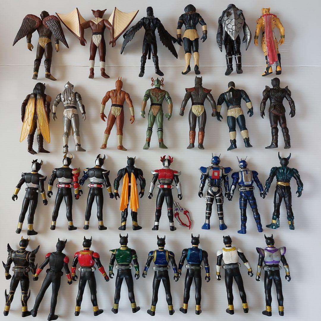 仮面ライダー　ライダーヒーローシリーズ　クウガ、アギト、怪人！当時物ソフビ