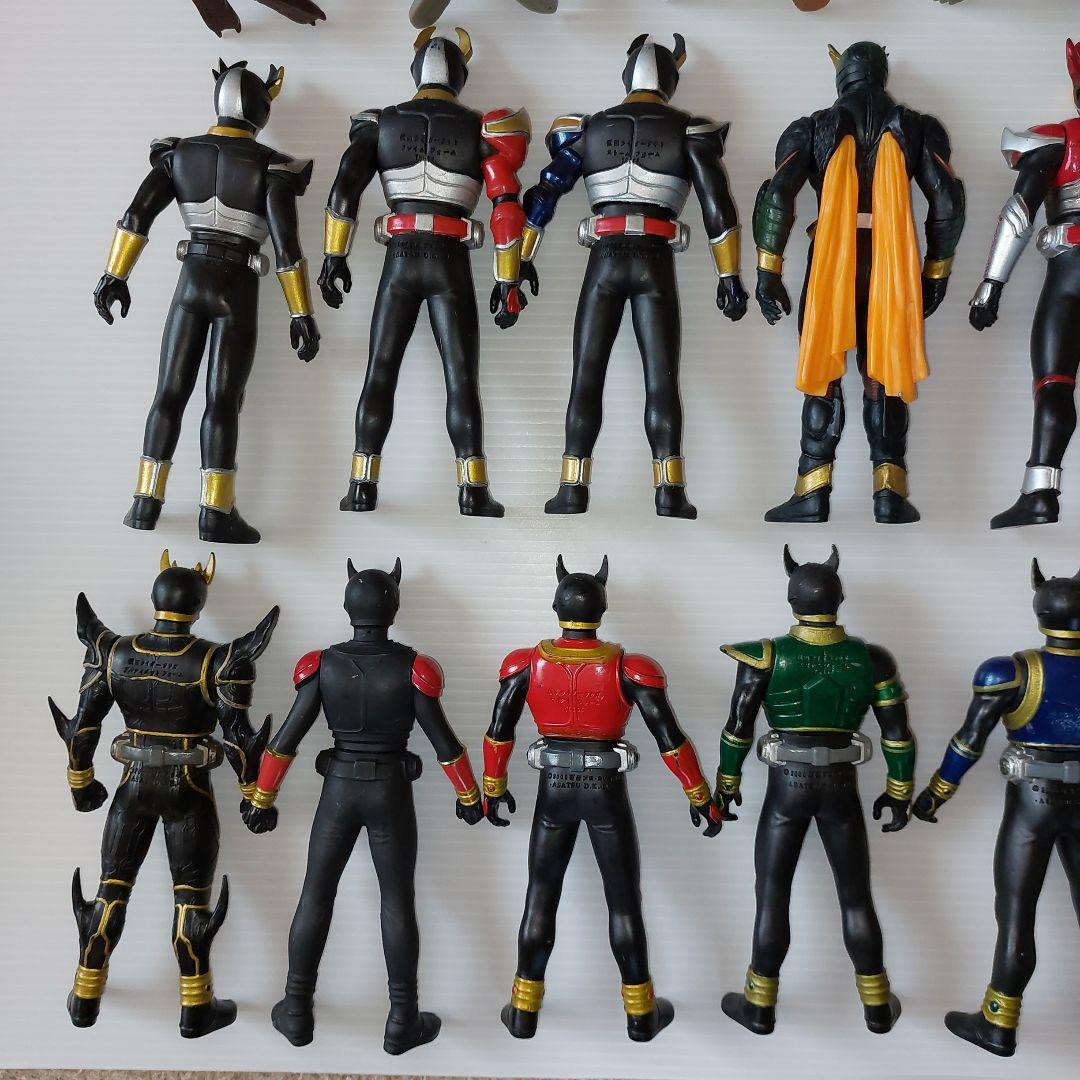 仮面ライダー　ライダーヒーローシリーズ　クウガ、アギト、怪人！当時物ソフビ