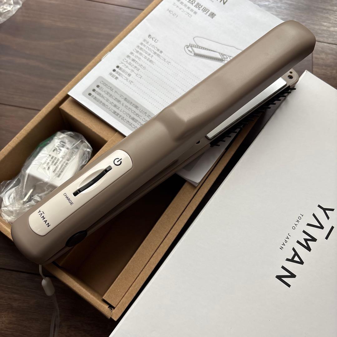 YAMAN 超音波トリートメントアイロンシャインプロ　家庭用美容器　HC-21