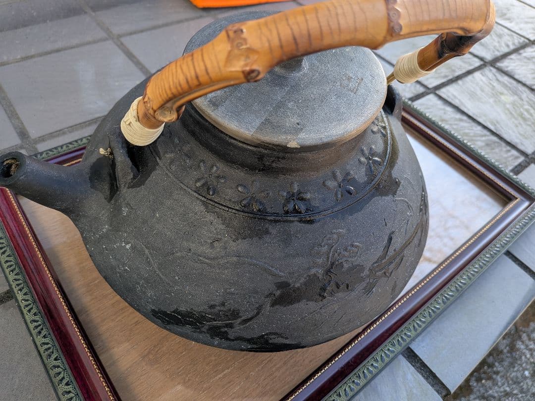 確認用追加画像明治時代後期頃素焼き茶道具陶器焼締製水漏れテスト済み品