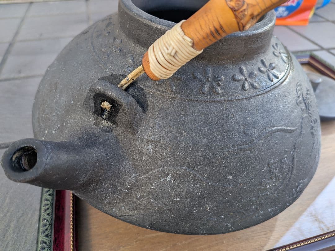 確認用追加画像明治時代後期頃素焼き茶道具陶器焼締製水漏れテスト済み品