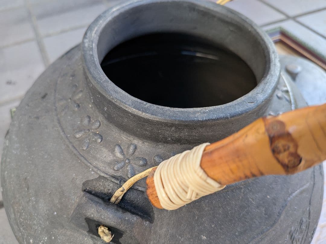 確認用追加画像明治時代後期頃素焼き茶道具陶器焼締製水漏れテスト済み品