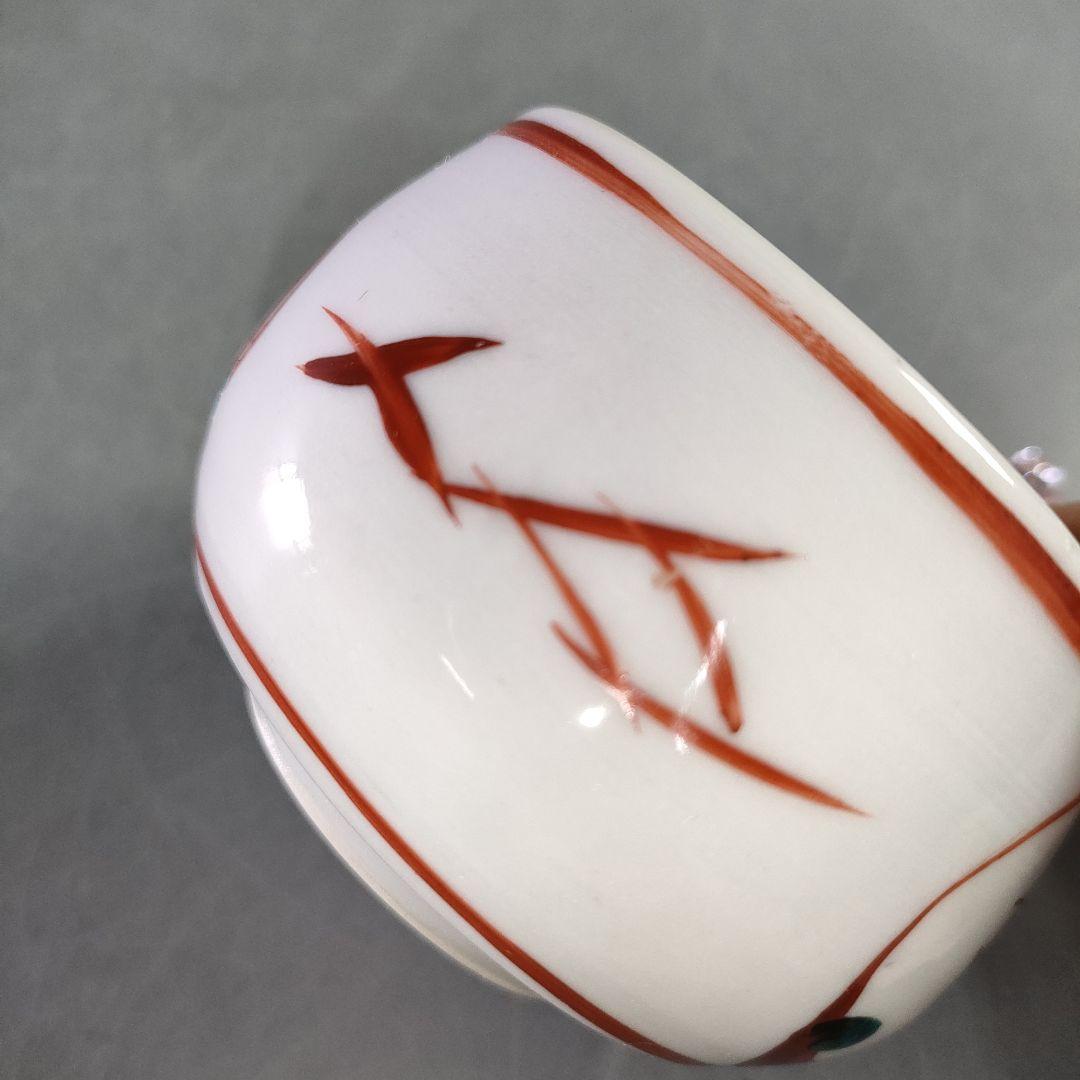 A1218-1/廣永窯 造/色絵鳥紋小鉢6客/共箱/向付/銘々皿/飾鉢/懐石道具