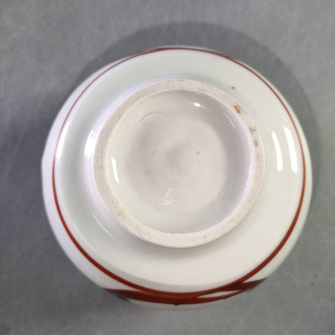 A1218-1/廣永窯 造/色絵鳥紋小鉢6客/共箱/向付/銘々皿/飾鉢/懐石道具