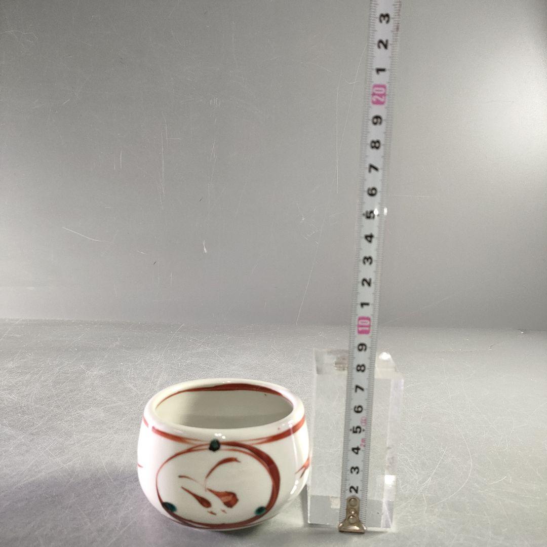 A1218-1/廣永窯 造/色絵鳥紋小鉢6客/共箱/向付/銘々皿/飾鉢/懐石道具