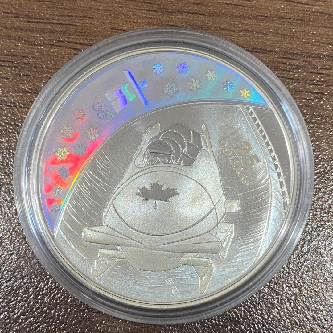 【美品】銀貨　2010年 バンクーバー冬季 オリンピック記念銀貨