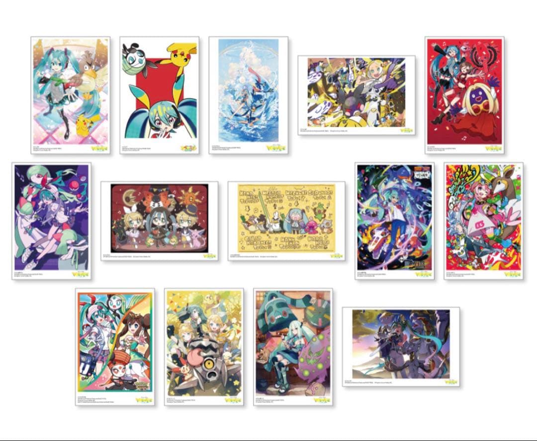 VOLTAGE 初音ミク ポケモン ポストカードセットABCD ×5セット