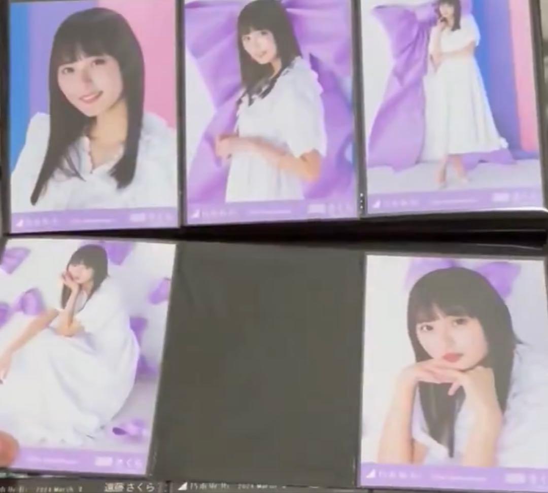 遠藤さくら　生写真　2024年　フルコンプ　アニマルルームウェア 等