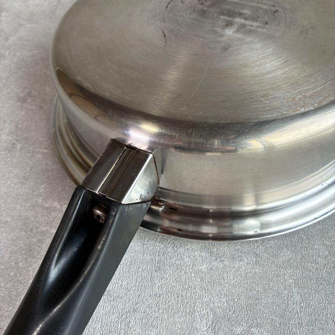 アムウェイ　中フライパン　片手鍋　ステンレス製