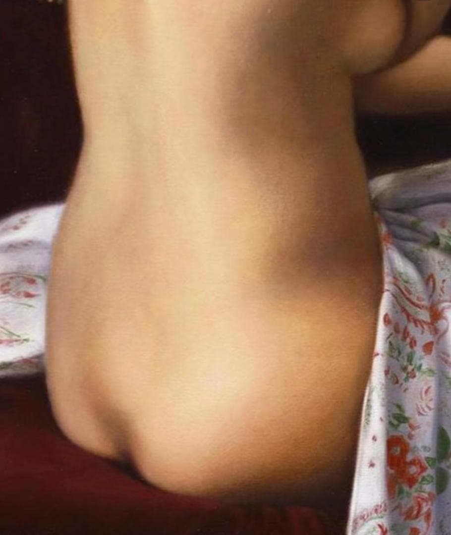 疋田正章「幽遠」裸婦 共シール 10号 ホキ美術館大賞入選画家