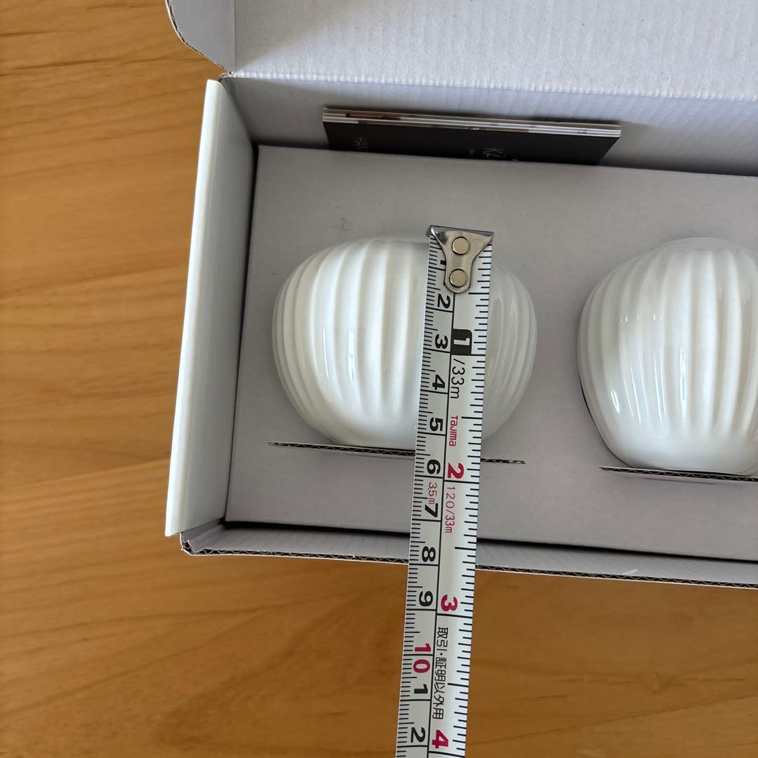 KAHLER HAMMERSHØI ホワイト花瓶 3個セット