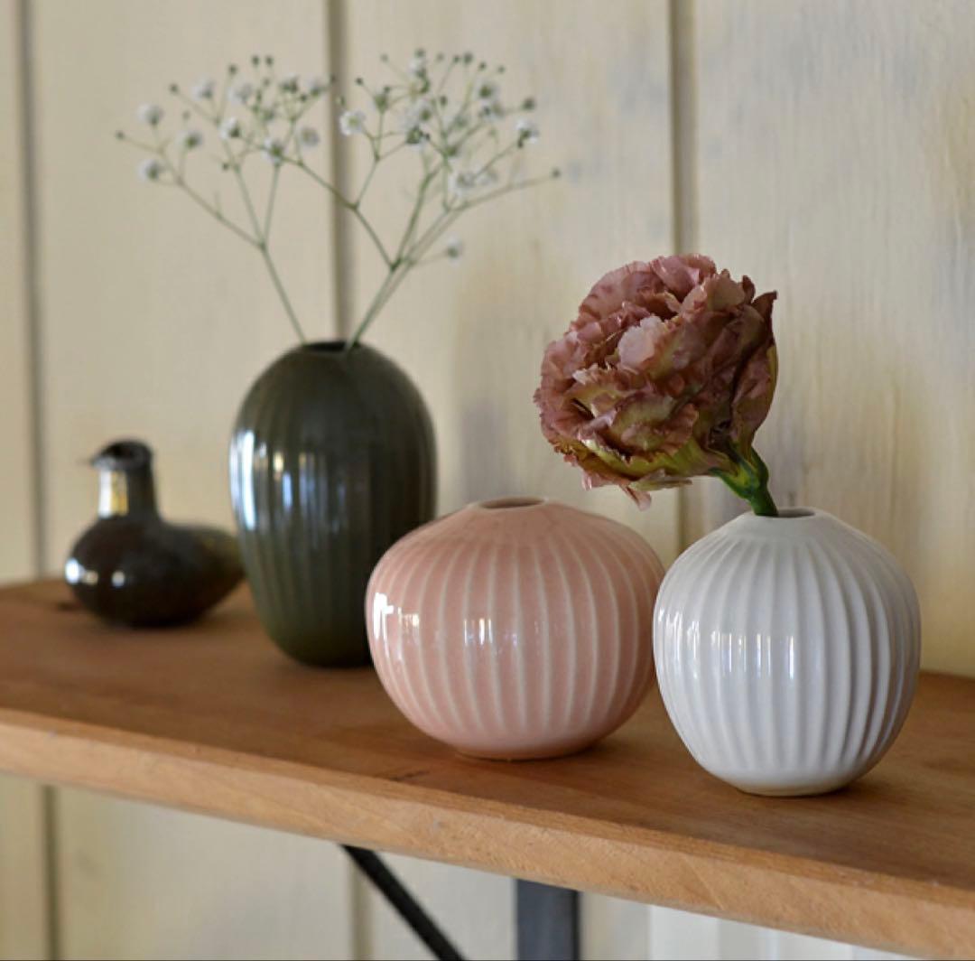 KAHLER HAMMERSHØI ホワイト花瓶 3個セット