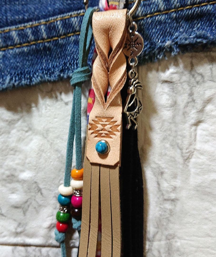 タッセルキーホルダー☆バッグチャーム☆オルテガ・ココペリ☆A
