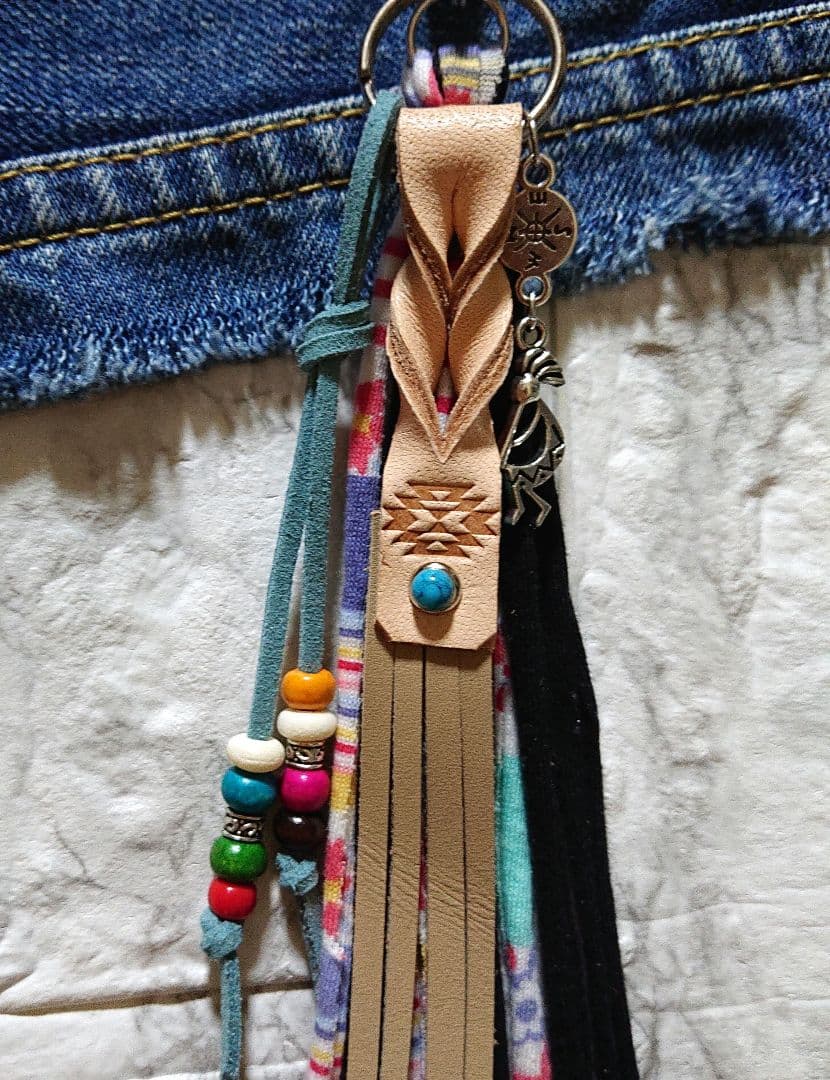 タッセルキーホルダー☆バッグチャーム☆オルテガ・ココペリ☆A