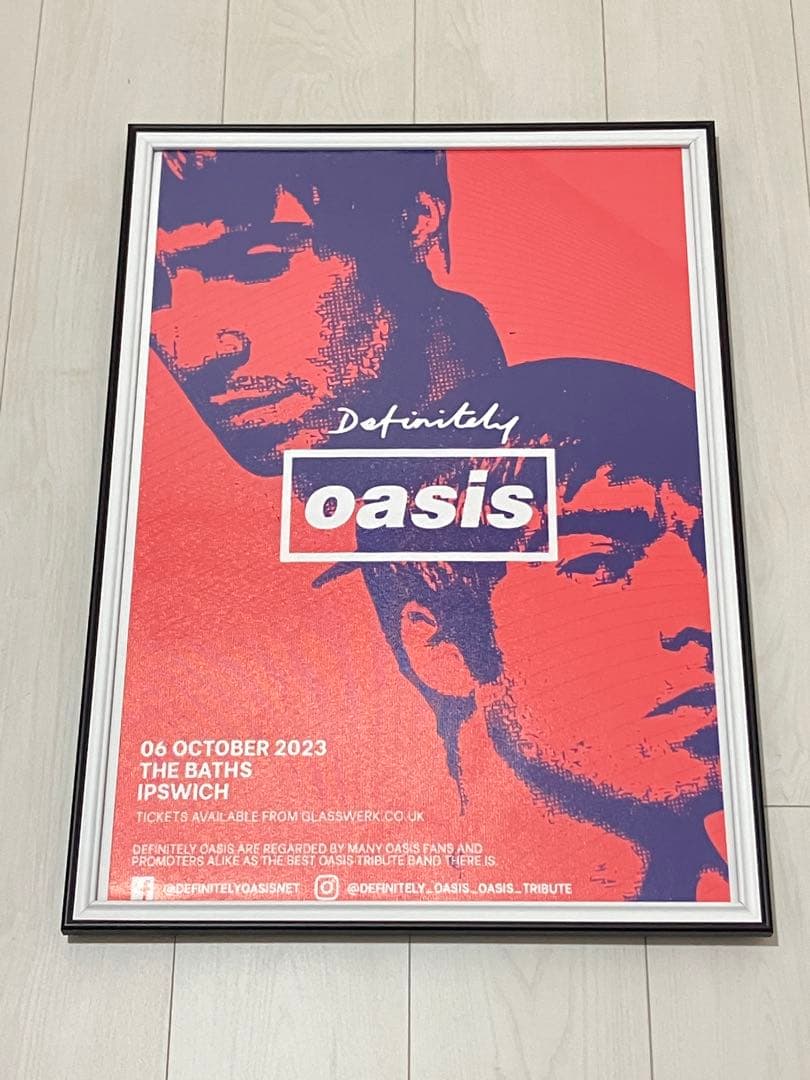 【額縁付き】A2 ポスター Definitely Oasis オアシス