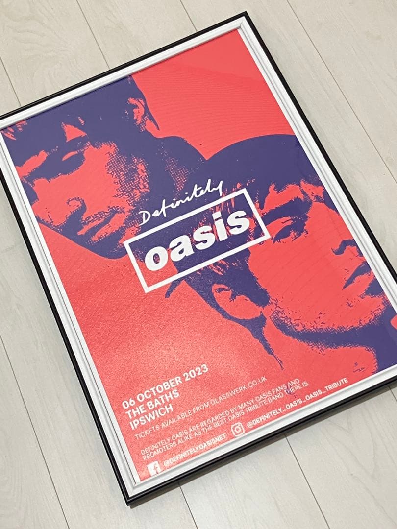 【額縁付き】A2 ポスター Definitely Oasis オアシス
