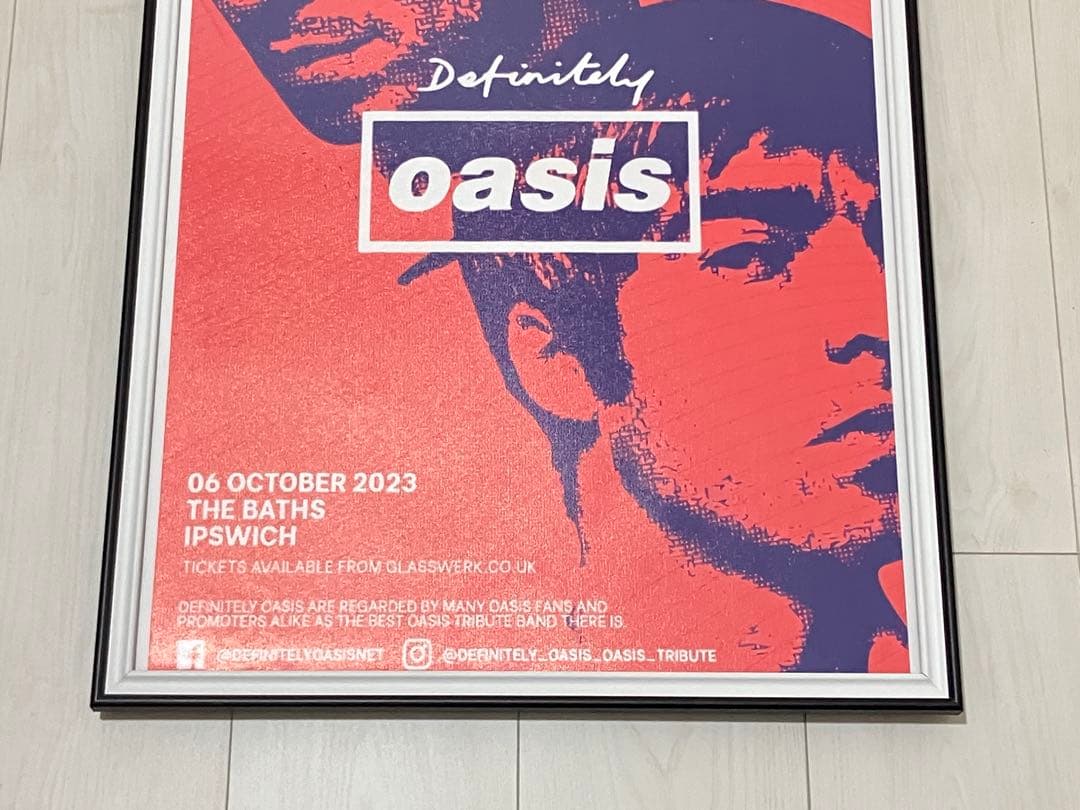 【額縁付き】A2 ポスター Definitely Oasis オアシス