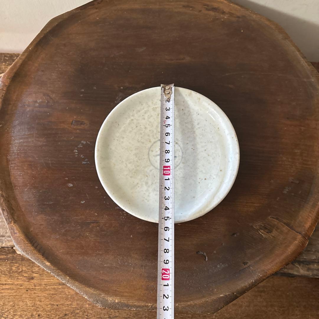 李朝染付祭器台皿　その⑧ 白磁　古美術　アンティーク　朝鮮古陶磁　検:白洲正子