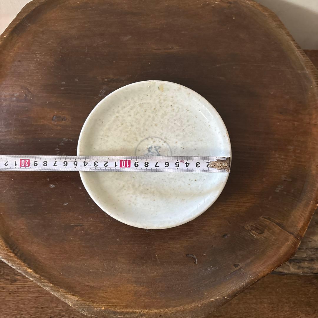 李朝染付祭器台皿　その⑧ 白磁　古美術　アンティーク　朝鮮古陶磁　検:白洲正子