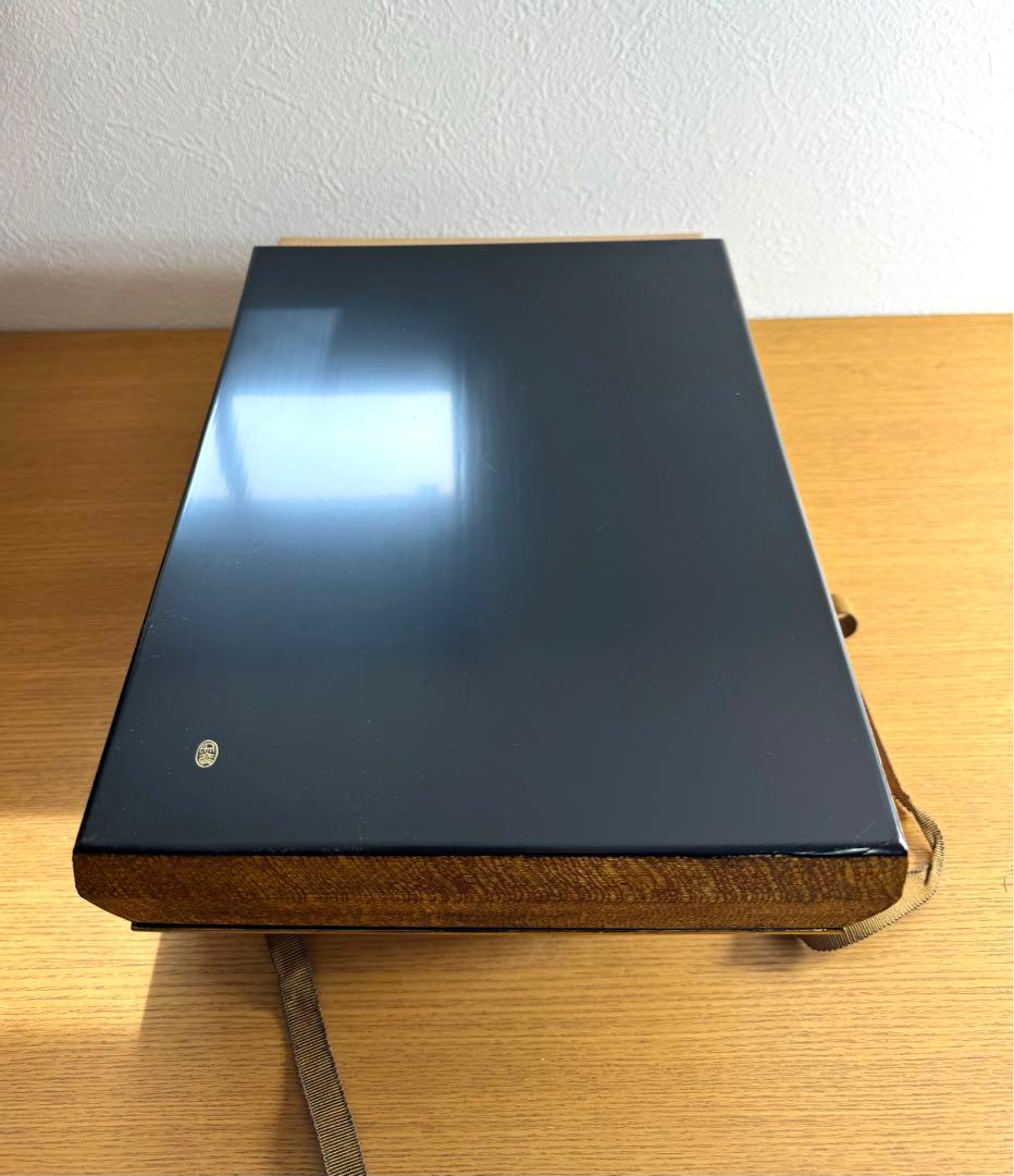 448平安象彦　金箔地　手許箱　未使用品　共箱　長期保管品