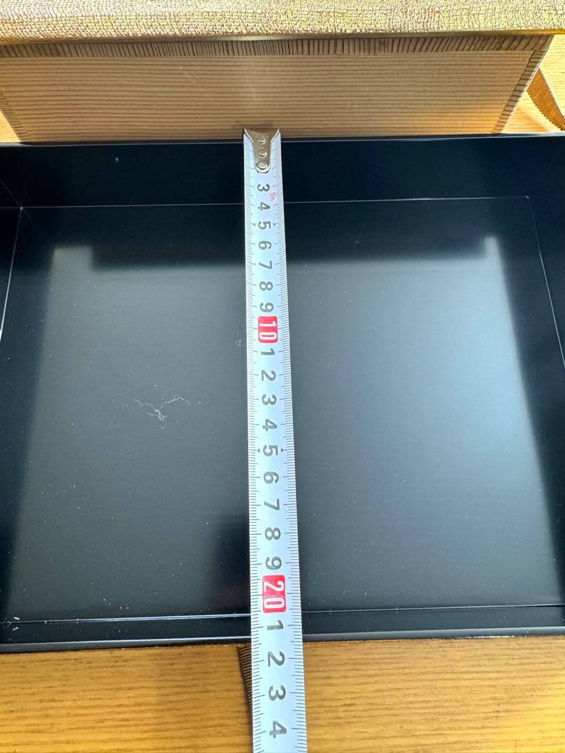 448平安象彦　金箔地　手許箱　未使用品　共箱　長期保管品