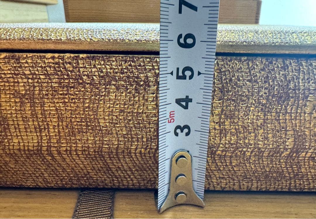 448平安象彦　金箔地　手許箱　未使用品　共箱　長期保管品