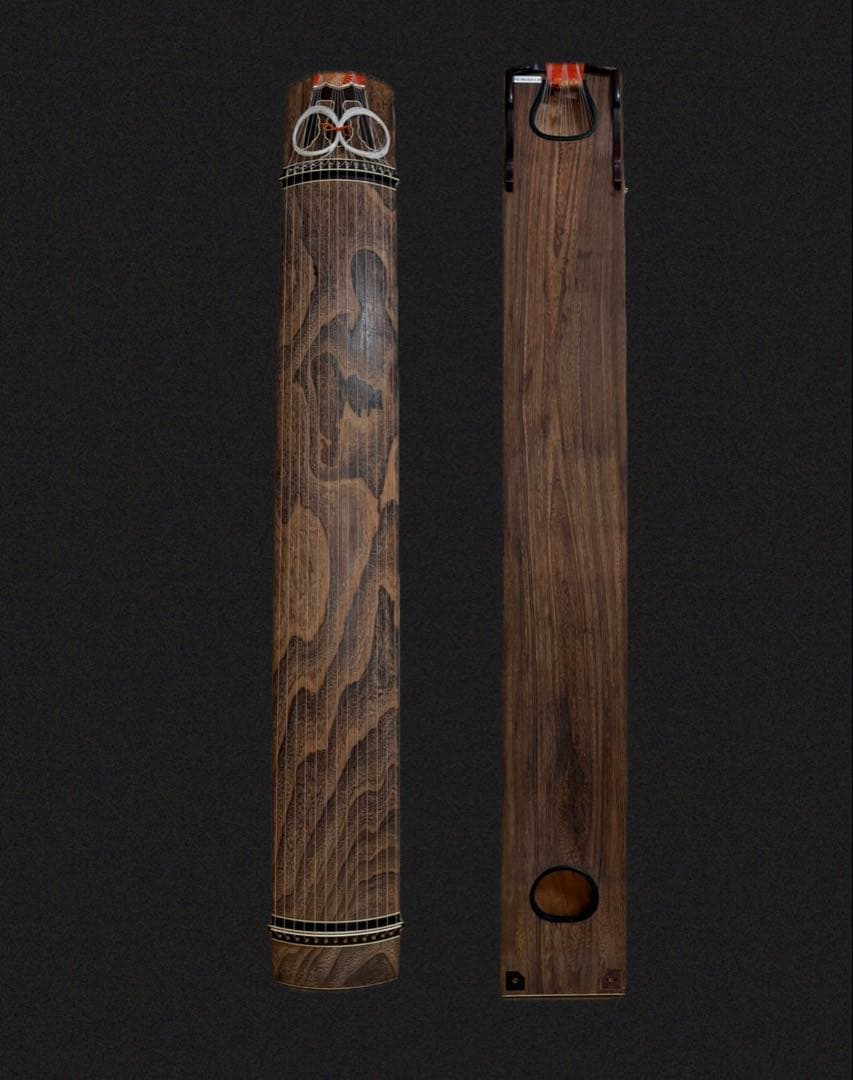 上角巻 【留甲】 すだれ彫 蒔絵 銘有13絃 箏 琴 付属品多数