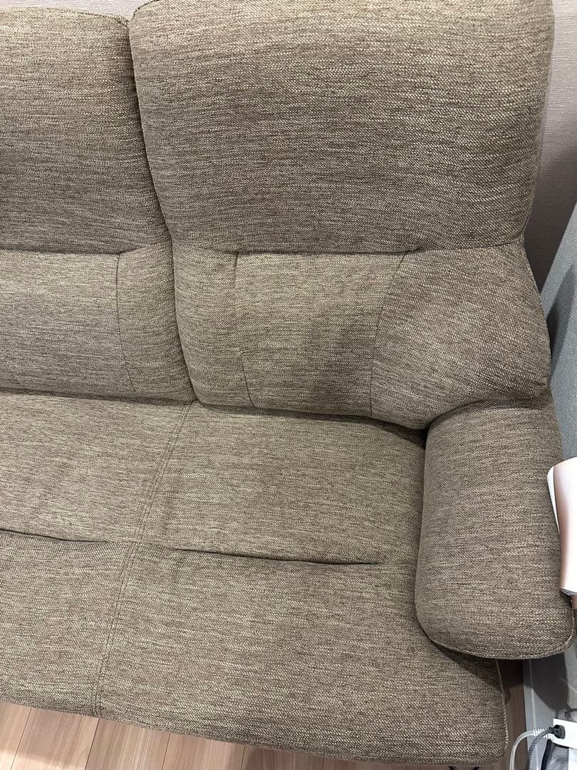 3人掛けソファ 布 ブラウン ニトリ 3P コウテイ